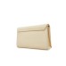 LOVE MOSCHINO BORSA BEIGE A TRACOLLA CON LOGO LETTERING ORO 