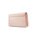 LOVE MOSCHINO BORSA ROSA LAMINATA A TRACOLLA CON LOGO LETTERING 