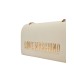 LOVE MOSCHINO BORSA BEIGE A SPALLA DA DONNA CON LOGO ORO LETTERING 