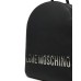 LOVE MOSCHINO ZAINO NERO DA DONNA CON LOGO LETTERING ARGENTO 