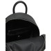 LOVE MOSCHINO ZAINO NERO DA DONNA CON LOGO LETTERING ARGENTO 