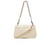 LOVE MOSCHINO BORSA BEIGE A SPALLA CON LOGO LETTERING ORO 