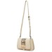 LOVE MOSCHINO BORSA BEIGE A SPALLA CON LOGO LETTERING ORO 