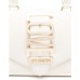 LOVE MOSCHINO BORSA BEIGE A MANO CON LOGO LETTERING ORO 