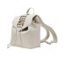 LOVE MOSCHINO ZAINO BEIGE CON LOGO LETTERING ORO 