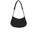 LOVE MOSCHINO BORSA NERA A SPALLA CON LOGO SFUMATO 