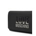 LOVE MOSCHINO BORSA A TRACOLLA NERA CON LOGO LETTERING SFUMATO 