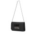LOVE MOSCHINO BORSA A TRACOLLA NERA CON LOGO LETTERING SFUMATO 