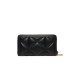 LOVE MOSCHINO PORTAFOGLIO NERO TRAPUNTATO CON LOGO ORO 
