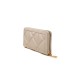 LOVE MOSCHINO PORTAFOGLIO BEIGE TRAPUNTATO CON LOGO ORO 