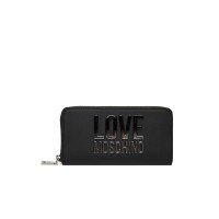 LOVE MOSCHINO PORTAFOGLIO NERO CON LOGO LETTERING SFUMATO