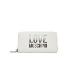 LOVE MOSCHINO PORTAFOGLIO BIANCO CON LOGO LETTERING SFUMATO 