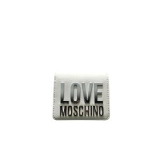 LOVE MOSCHINO PORTAFOGLIO BIANCO CON LOGO LETTERING SFUMATO