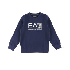 EA7 Emporio Armani Felpa Blu da Bambino 