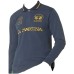 La Martina Polo blu in cotone a maniche lunghe da uomo