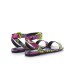 Versace Jeans Couture Sandali Bassi da Donna Multicolor con Stampa Couture all over