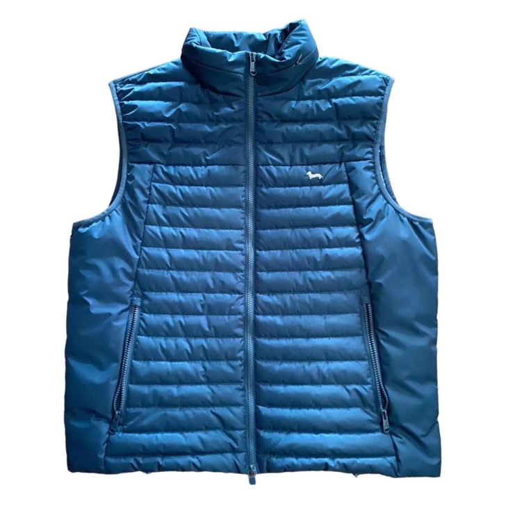 Harmont&Blaine Gilet blu da uomo Logo nella parte anteriore