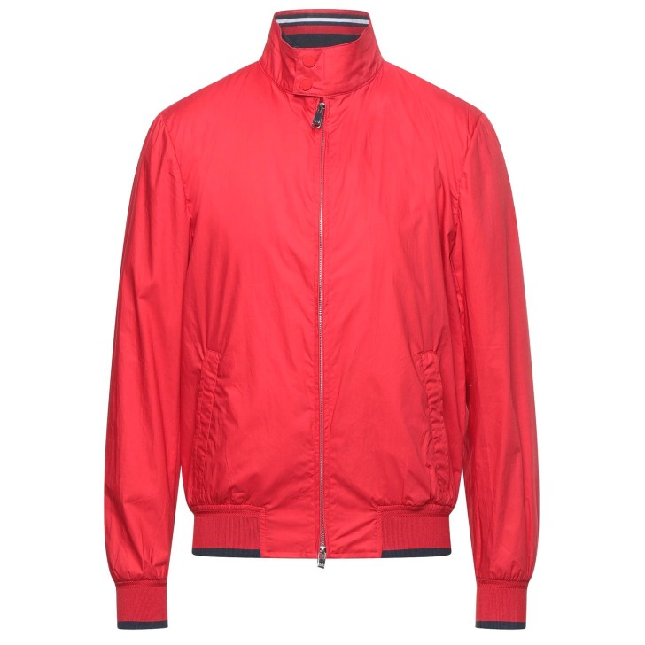Harmont&Blaine Giubbotto rosso da uomo logo ricamato 