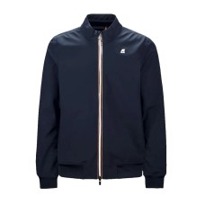K-WAY giubbotto blu da uomo con logo 