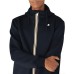K-way felpa nera con zip e cappuccio da Uomo