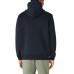 K-way felpa nera con zip e cappuccio da Uomo