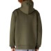 K-way Felpa verda da uomo con zip e cappuccio 