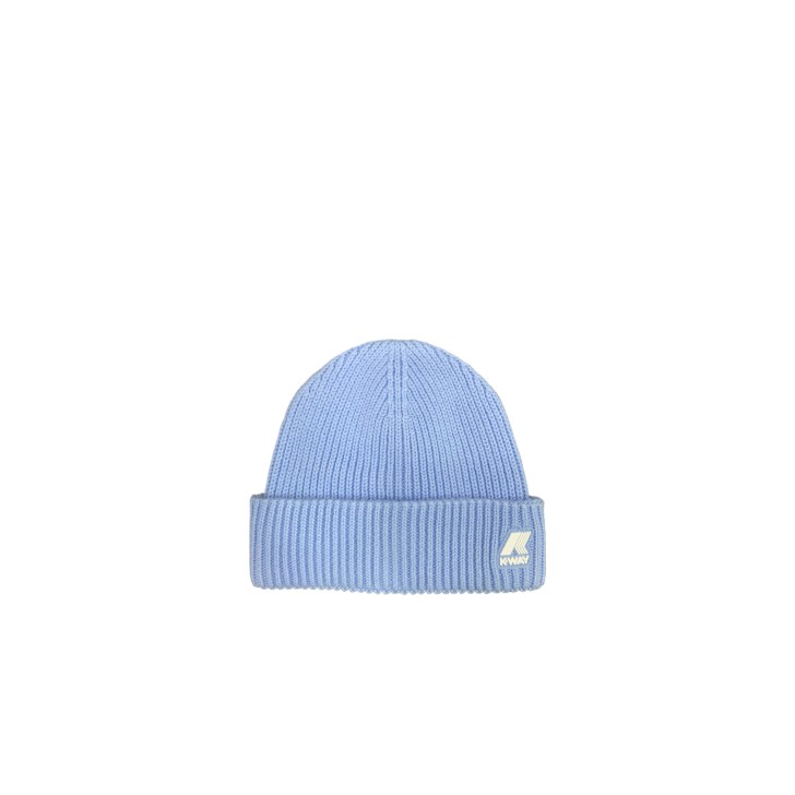 K-Way cappello azzurro con logo nella parte anteriore 