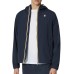 K-way Giubbotto blu da uomo con cappuccio e zip 