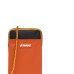 K-way porta cellulare arancione con logo nella parte anteriore
