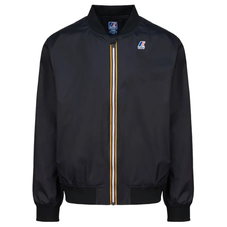 K-way giubbotto blu da uomo con zip 