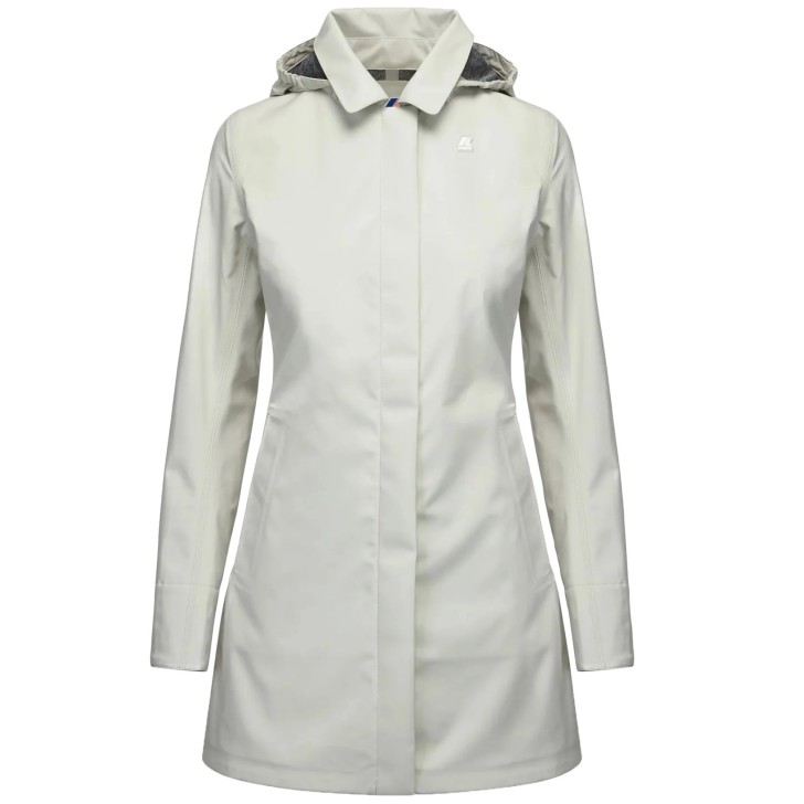K-way Giubbotto bianco da donna con logo 