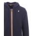 K-WAY  felpa blu con cappuccio