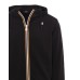 K-WAY Felpa nera con cappuccio
