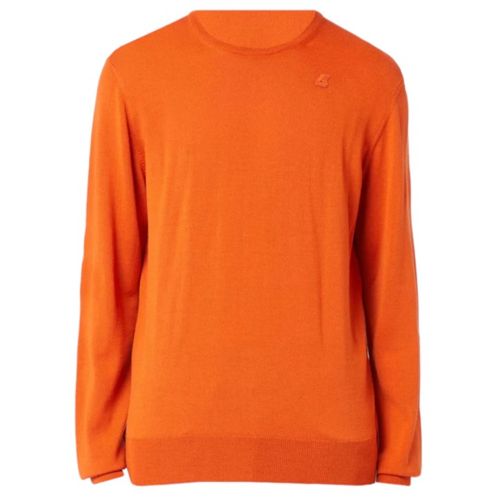 K-WAY Maglioncino da Uomo SEBASTIEN MERINO ORANGE PUMPKIN