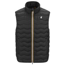 K-WAY Smanicato nero da uomo con zip 