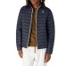 K-Way Giubbotto blu da uomo con zip e logo 