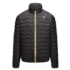 K-Way Giubbotto nero da uomo con zip 