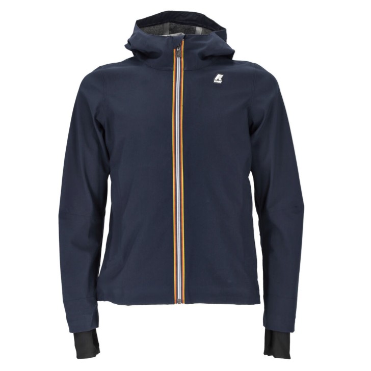 K-way giubbotto da uomo blu con cappuccio