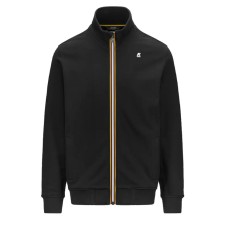 K-WAY Felpa da Uomo nera con zip 