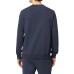 K-way felpa blu con logo nella parte anteriore