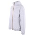 K-way Giubbotto bianco da uomo con zip e cappuccio 