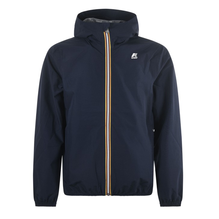 K-way giubbotto blu con cappuccio da Uomo