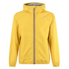 K-way Giubbotto giallo da uomo con cappuccio