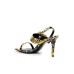 Versace Jeans Couture Sandali da Donna con tacco Multicolor con stampa Baroque all over