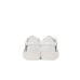 Moschino Sneakers bianca Unisex in pelle con maxi logo stampato lettering