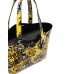 Versace Jeans Couture Borsa a Spalla Nera da Donna con stampa Baroque all over