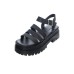 Windsor Smith Sandali da donna in pelle nera 