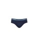 Emporio Armani Set 3 Slip in cotone stretch con vita elastica e logo lettering