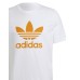 Adidas Originals T-shirt Unisex bianca con logo a contrasto 