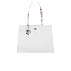 Piero Guidi borsa a spalla bianca con pochette estraibile